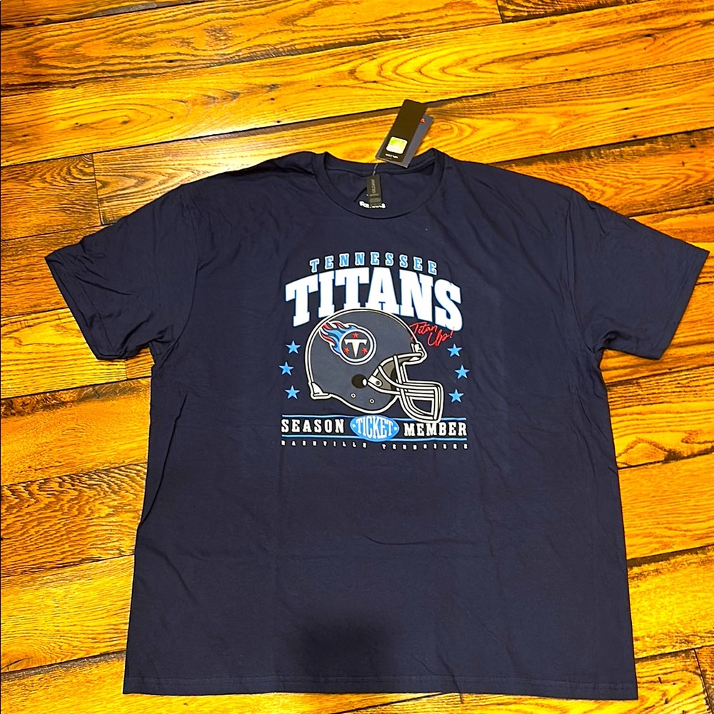 NWT🏈GILDAN TENNESSEE TITANS BLUE COTTON SHORT SLEEVE SOFT STYLE T SHIRT SIZE XXL